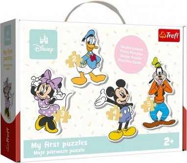 Levně Baby puzzle Mickey Mouse a přátelé 14 dílků v krabici 27x19cm 24m+