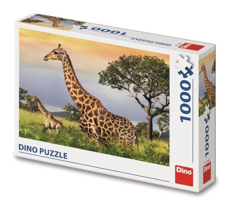 Puzzle Žirafí Rodina 1000 dílků - Dino
