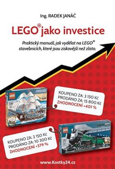 Levně LEGO jako investice - Praktický manuál, jak vydělat na LEGO stavebnicích, které jsou ziskovější, než zlato - Radek Janáč