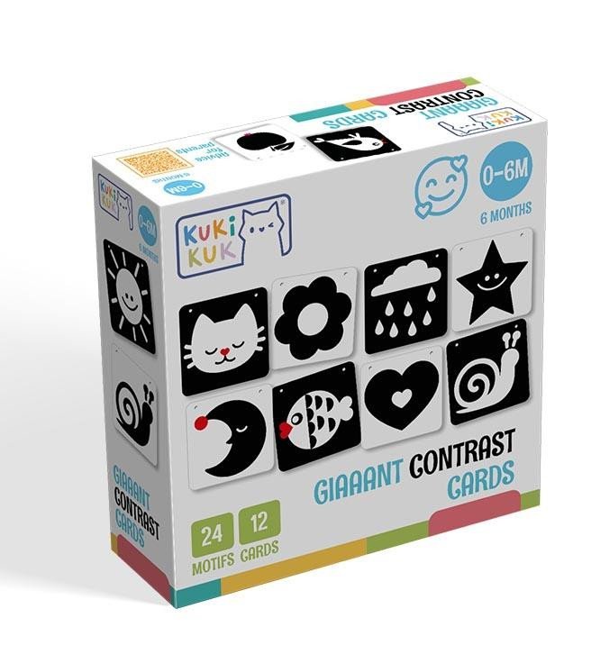 KukiKuk Giaaant Contrast Cards For Babies