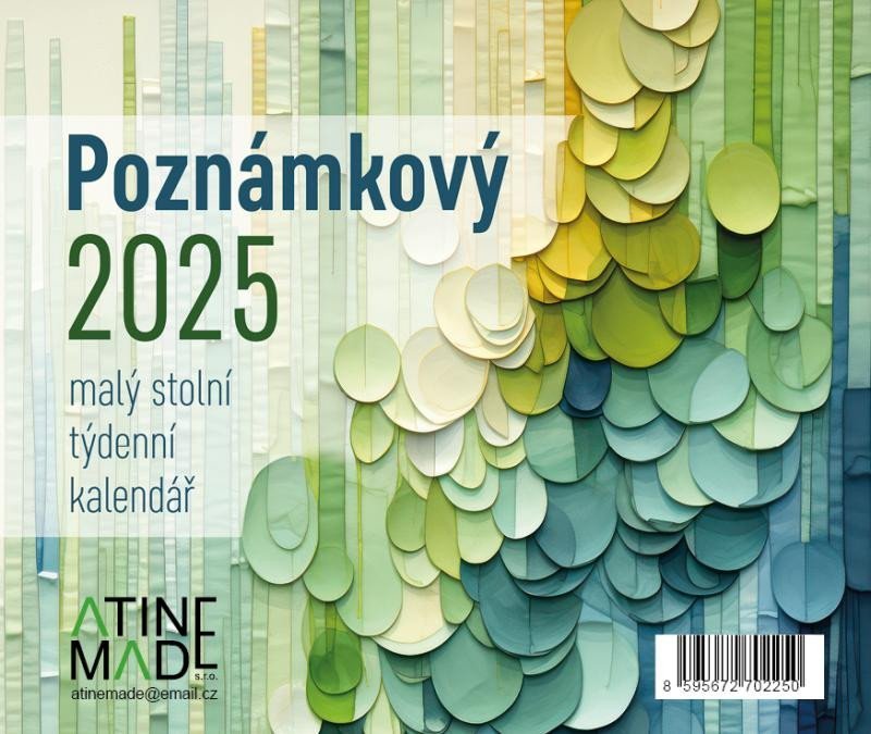 Levně Kalendář 2025 Poznámkový, stolní, týdenní, 150 x 130 mm