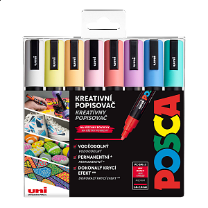 Posca Sada akrylových popisovačů 1,8-2,5 mm - pastelové barvy 8 ks