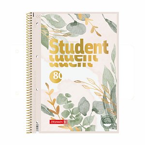Brunnen student blok eukalyptus A4 - linka, 80 listů
