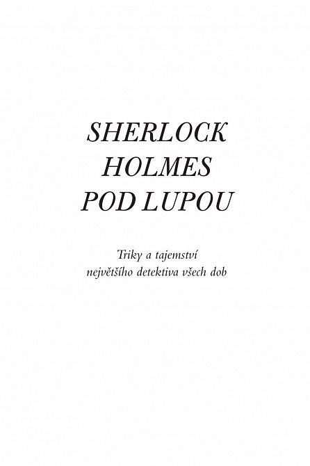 Náhled Sherlock Holmes pod lupou