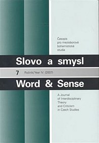 Slovo a smysl 7 / Word & Sense Word & Sense
