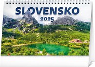 NOTIQUE Stolový kalendár Slovensko 2025, 23,1 x 14,5 cm Slovensky