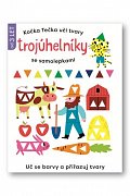 Kočka Tečka učí tvary Trojuhelníky se samolepkami