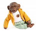Guca 988 REBORN OPIČKA - realistická opička miminko s měkkým látkovým tělem - 32 cm