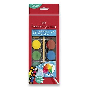 Faber - Castell Vodové barvy 24 mm - 12 barev, 1.  vydání