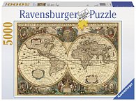 Puzzle Stará mapa světa/5000 dílků