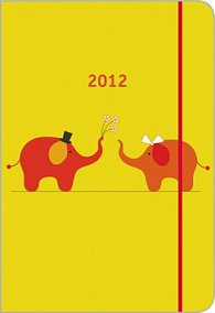 Diář 2012 s gumičkou - Sloni