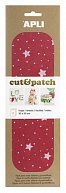 APLI Cut&Patch papír 30 x 50 cm - Hvězdy na červeném 3 ks