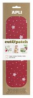APLI Cut&Patch papír 30 x 50 cm - Hvězdy na červeném 3 ks