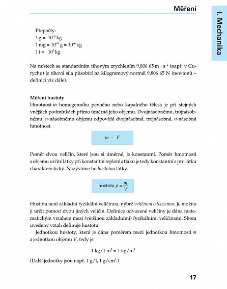 Náhled Kompendium fyziky - Vzorce, zákony a pravidla, Úlohy, příklady a jejich řešení, Podrobná slovníková část