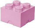 Úložný box LEGO 4 - světle růžový