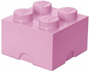 Úložný box LEGO 4 - světle růžový