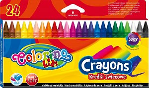 Colorino voskovky kulaté, 24 barev
