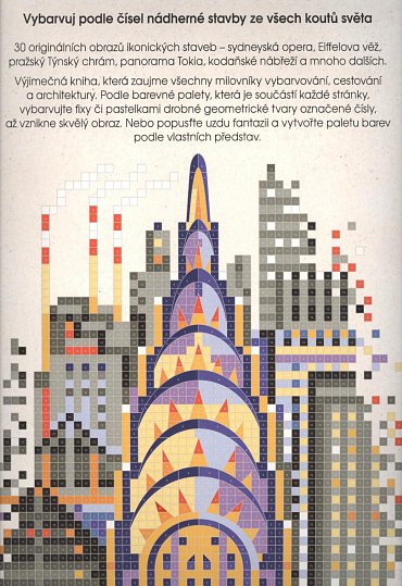 Náhled Omalovánky Pixel Art Města - 30 pokladů architektury