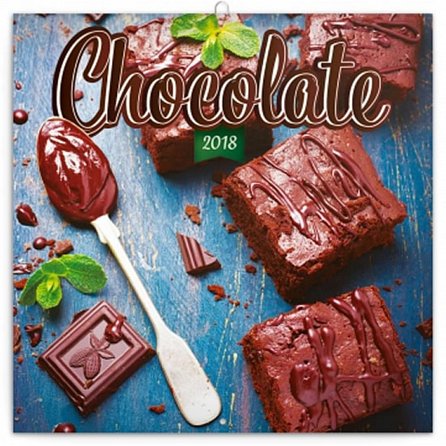 Náhled Kalendář poznámkový 2018 - Čokoláda - voňavý, 30 x 30 cm
