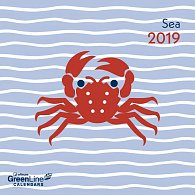 Kalendář GreenLine Sea 2019 (17,5 x 17,5 cm)