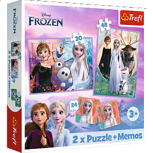 Puzzle Disney Princezny 2v1 + pexeso