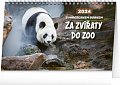 Kalendář 2024 stolní: Za zvířaty do ZOO - Miroslav Bobek, 23,1 × 14,5 cm