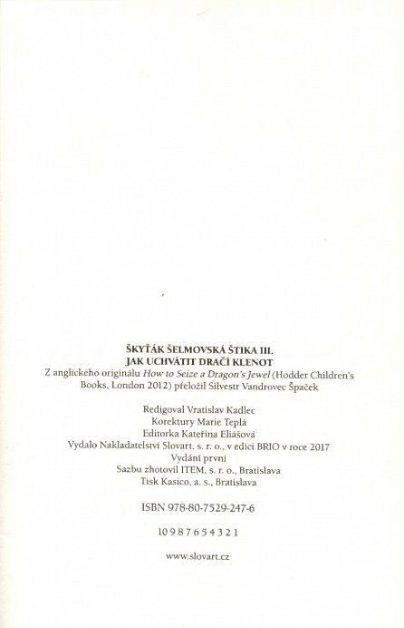 Náhled Jak uchvátit dračí klenot (Škyťák Šelmovská Štika III.) 10, 1.  vydání