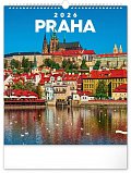 Kalendář 2026 nástěnný: Praha, 30 x 34 cm