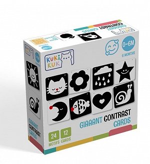 KukiKuk Giaaant Contrast Cards For Babies