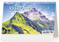 Kalendář stolní 2018 - Výšky hor