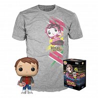Funko POP & Tee: Back to the Future - Marty w/Hoverboard (velikost XL)