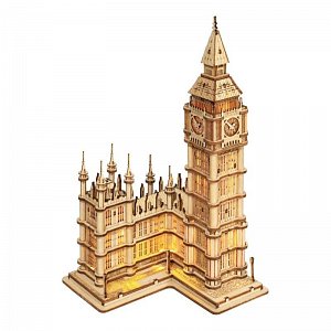 Puzzle 3D Big Ben/220 dílků, svítící, dř