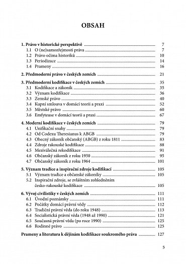 Náhled Dějiny kodifikace soukromého práva v českých zemích, 1.  vydání