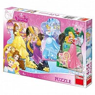 Hravé princezny - puzzle 4x54 dílků