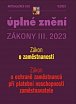 Aktualizace III/2 2023 Zákon o zaměstnanosti - Zákon o ochraně zaměstnanců při platební neschopnosti zaměstnavatele