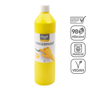 Creall Prstová barva HAPPY INGREDIENTS, 750 ml, žlutá