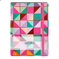 Spoko zápisník, Creative III (barevná mozaika), A5, 75 g, 96 stránek, linkovaný - 3ks