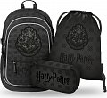BAAGL SET 3 Core Harry Potter Bradavice černý: batoh, penál, sáček  