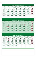 Tříměsíční zelený 2023 - nástěnný kalendář