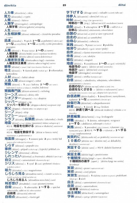 Náhled Japonsko-český česko-japonský velký slovník