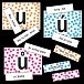 Samohlásky u-ú-ů - slovní spojení na kartičkách k procvičení psaní u/ú/ů