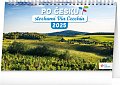 Kalendář 2025 stolní: Po Česku stezkami Via Czechia, 23,1 × 14,5 cm