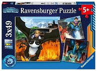 Ravensburger Puzzle - Jak vycvičit draka Devět království 3x49 dílků