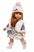 Llorens 53555 NICOLE - realistická panenka s měkkým látkovým tělem - 35 cm