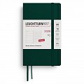Weekly Planner & Notebook 2026 Pocket (A6) Forest Green