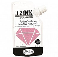 Diamantová barva IZINK Diamond - růžová, 80 ml