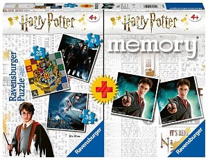 Puzzle Harry Potter 3v1 (25,36,49 dílků) + pexeso