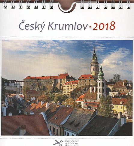 Náhled Kalendář pohlednicový 2018 - Český Krumlov/zámek