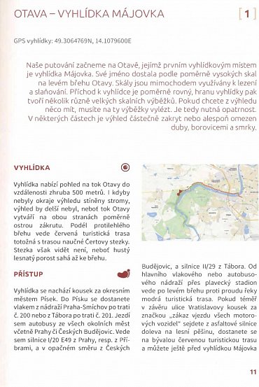 Náhled Vyhlídky nad přítoky Vltavy - Otava, Lužnice, Sázava, Berounka