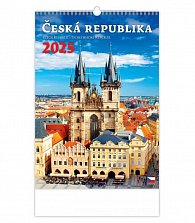 Kalendář nástěnný 2025 - Česká republika / Czech Republic / Tschechische Republik